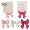 Soft Color Bow Decor Photo Stand, 3D Printed Mini Decorative Rack, Holder Handicraft Display Rack for DIY Crafts Gift Box Packaging Dollhouse