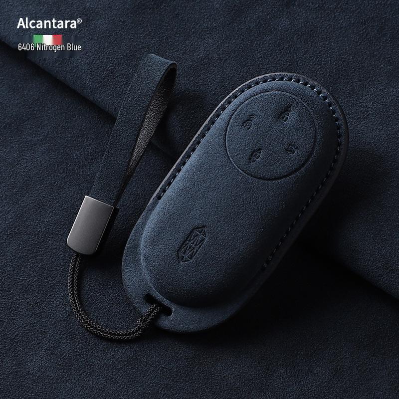 Compatible with Zun Jie M9, Wenjie M8/M7, Xiang Jie S9: Zhi Jie Suede Full Coverage Bluetooth Remote Case.