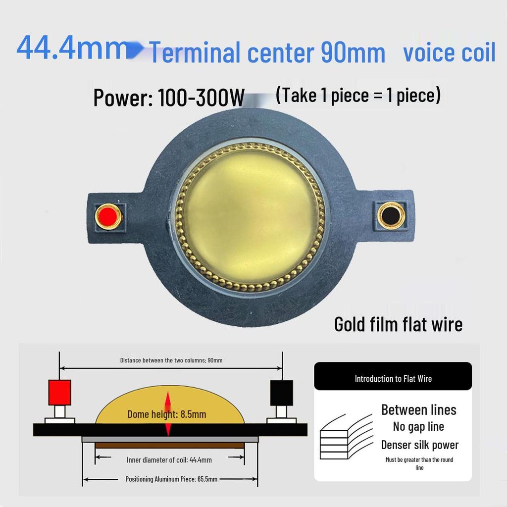 High-Frequency Voice Coil Diaphragm Repair Parts: 25-75 Core Round Flat Wire