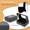 30Pcs Kraft Paper Soap Boxes Small Jewelry Boxes Packaging Window Gift Box Container Party Favor Storage Organizer