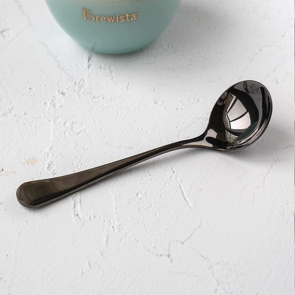 Watchget Coffee Cupping Spoons, 304 Stainless Steel, for Cafes and Home Use, Easy-to-Use Cupping Spoons for Cocoa and Flour, Pack of 2