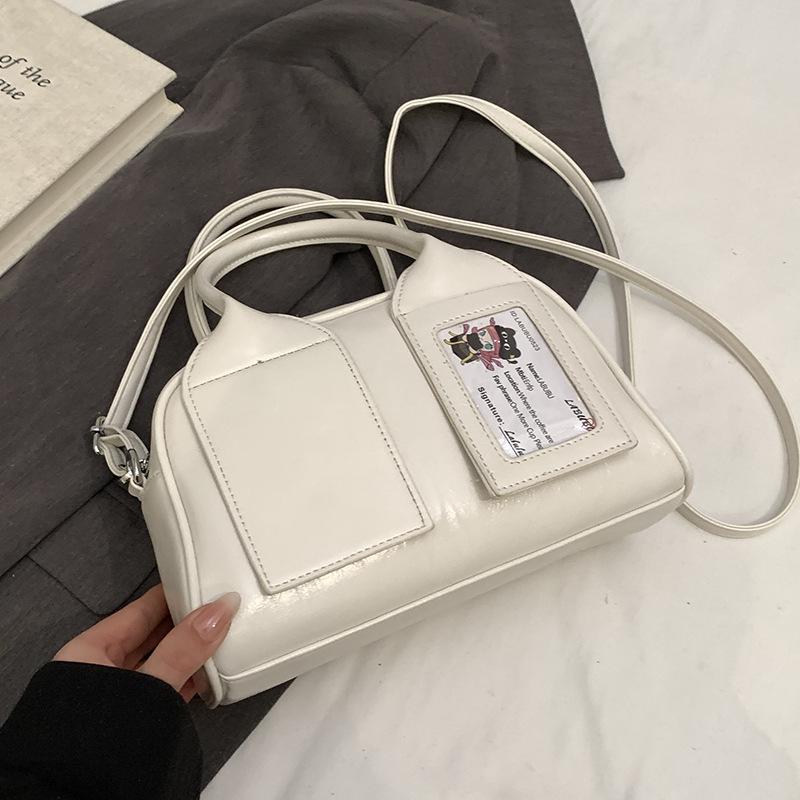 2025 new Japanese casual simple and sweet portable Boston bag versatile commuter high-quality messenger bag women