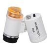 60X Mini Magnification Magnifier Portable Jewellery Cash Magnifier Detector LED Light Pocket MicroscopeWhite