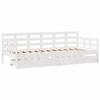VidaXL Lit de jour et tiroirs sans matelas blanc 80x200 cm bois massif 3302141