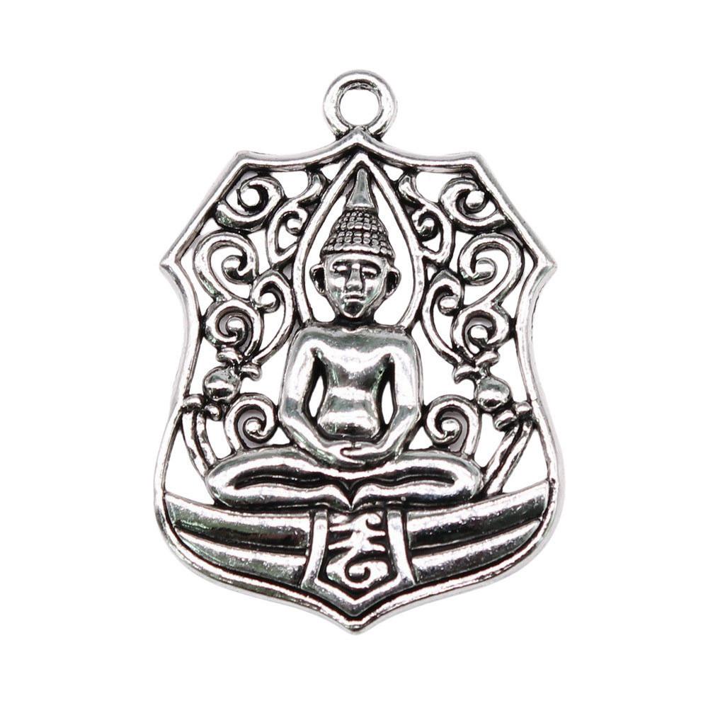Buddha Statues Charms Multi Color Alloy Pendants For Spiritual Zen Jewelry Making