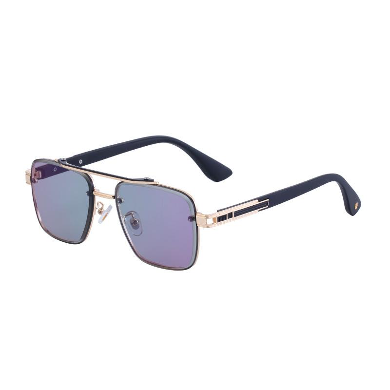 New Vintage Square Sunglasses Brown UV400 Luxury Brand Classic High Quality Sun Glasses for Men Women