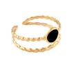Wholesale High End Waterproof Three-dimensional M Letter Hollow Stainless Steel Finger Ring Trendy for Women Personalize Jewelry