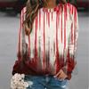 Harajuku 3D Horror Halloween Print Sweatshirts Red Bloody Patterns Graphic Round Neck Hoodies Women Fashion Clothing Sweatshirt