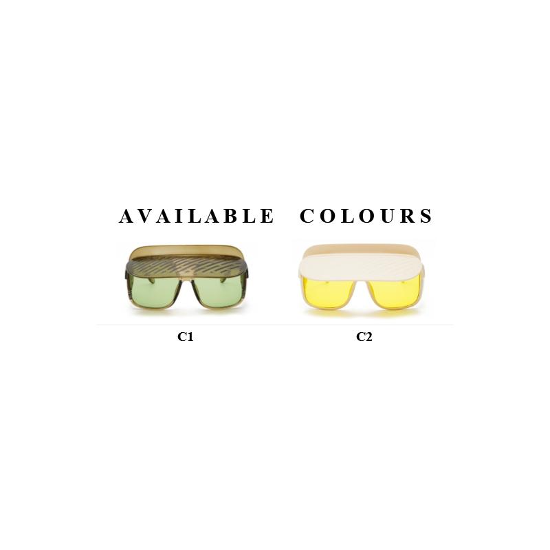 Newest Luxury Glamour Women Sunglasses Designer Oversize Flip Up Sun Glasses Female Candy Square Shades