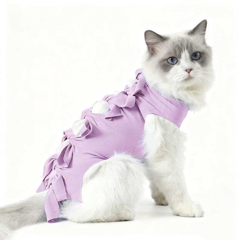 Cat Spay and Neuter Clothes Anti-licking Female Cat Surgical Clothes Lightweight and Breathable After Weaning Pet Clothing Cat Spay and Neuter Clothes