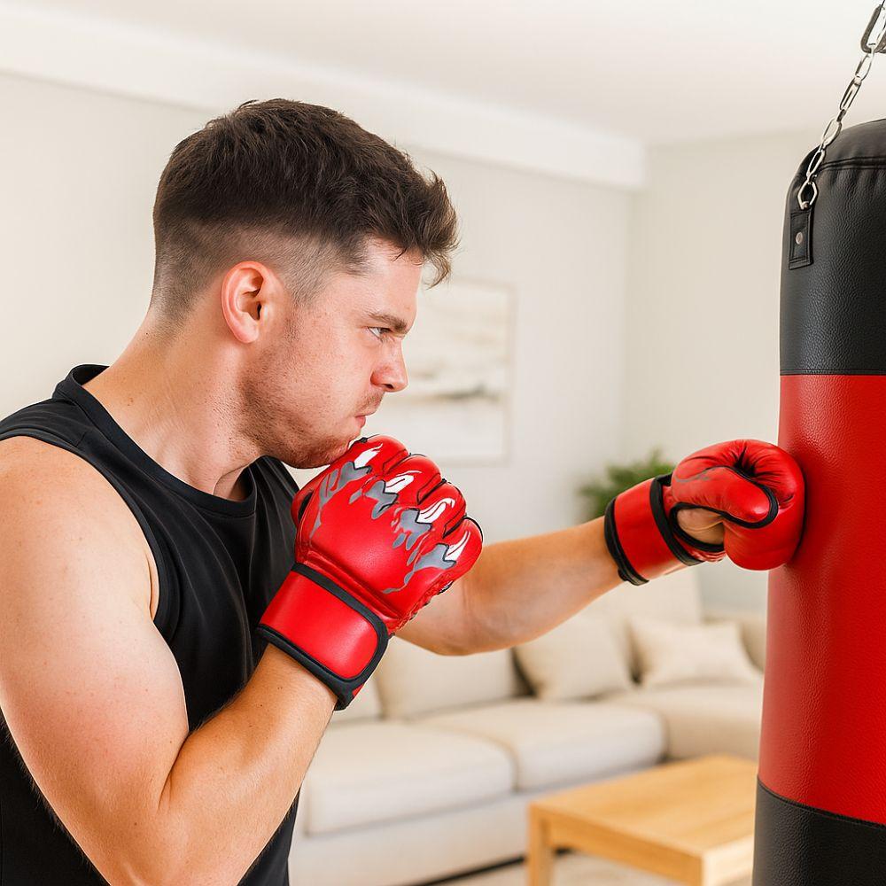 Thicken Padding Boxing Gloves Professional Training Gloves Fighting Gloves  Knuckles Protection