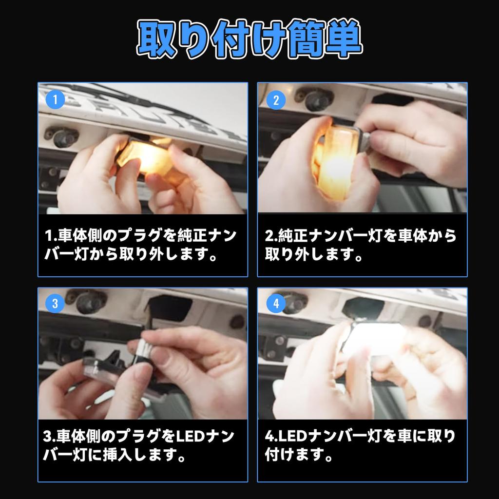 GemPro LED License Plate Lights for Toyota Crown Hybrid Mark X Land Cruiser Prado SAI Land Cruiser 210 Super 2pcs Crown, (210 Series), (120 Series),