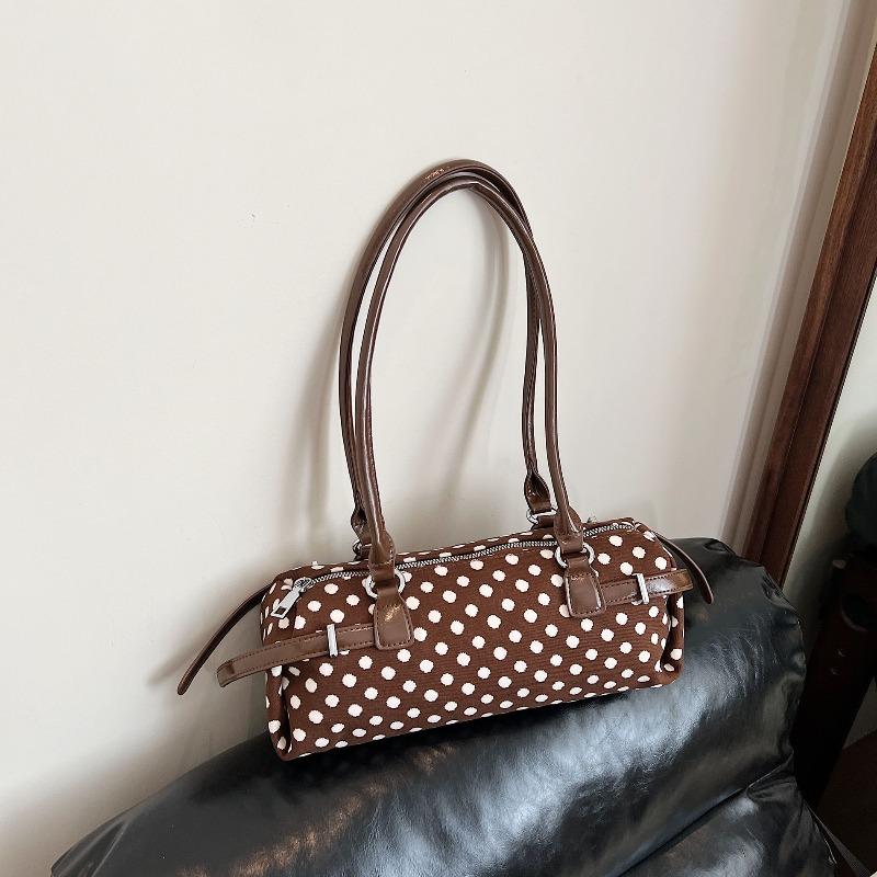Fashion Dot Shoulder Bag New Design Sausage Armpit Bag Luxurious PU Round Dot Dot Shoulder Armpit Bag High-end Women Handbag