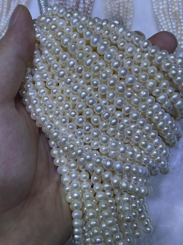 1Strand White Pearl 2-10mm For Jewelry Making DIY Necklace Bracelet Earrings Accessory Support Dropshipping