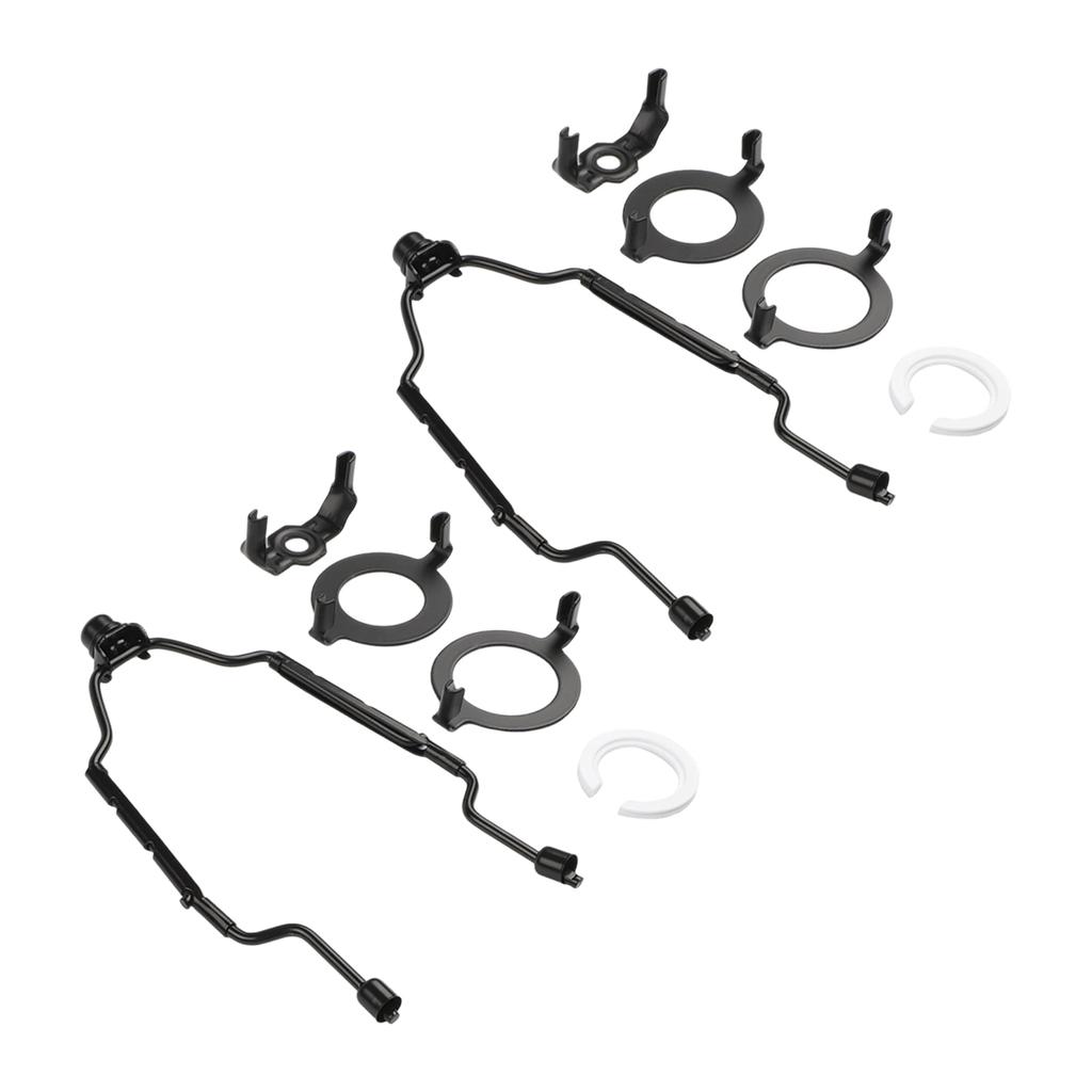 Adjustable Lamp Shade Harp Brackets 2 Sets 7 to 10 Inch Metal Holder Kits Compatible with E26 E27 and Plastic Converter