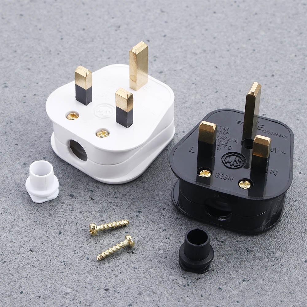 13A Detachable 3 Cores Triangle Hardware Accessories Assembled Power Plug Wiring Head Adapter Converters