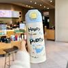 Cartoon Dog Kids Reusable Insulated Water Bottle With Handle For School And Travel