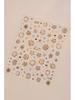 New Year Firework & Gradient Nail Art Stickers - Stars, Hearts & Light Waves