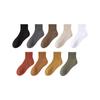 5 Pairs of Female Autumn and Winter Thick Wool Ring Cotton Warm Pure Color Boneless Sports Sweat Absorbent Tube Socks
