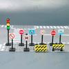 Moc City Road Traffic Signs Building Blocks Toys Street Traffic Blocks Classic City Road Sign Warning Board Bricks Toy Parts