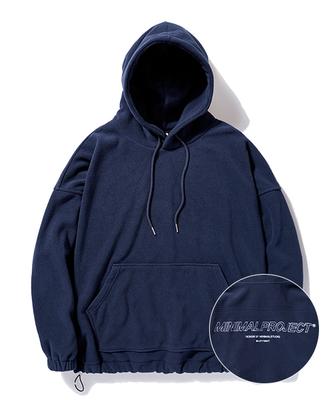 Mnp Signature Fleece Oversized Hoodie Mht117 [Navy]