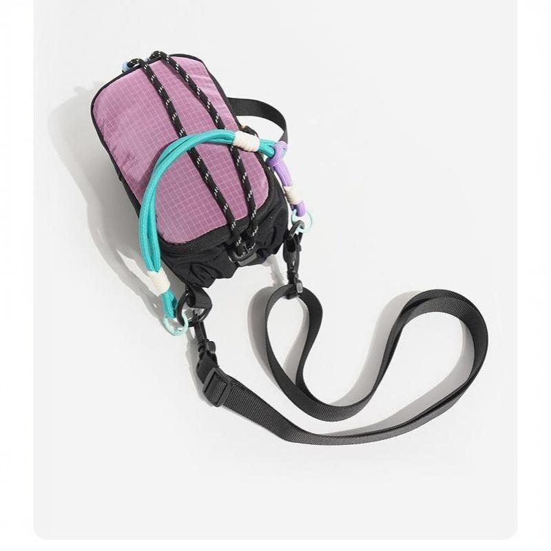 Dopamine Crossbody Water Bottle Bag Breathable Fabric Large Capacity Hands Free for Jogging Running