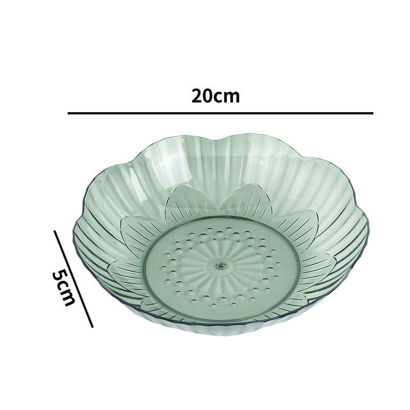 

Light Luxury Fruit Plate PET High-value Ins Style Home Coffee Table Snack Plate Flower-shaped Disc KTV Fruit Plate