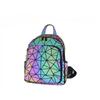 Luminous Geometric Backpack Women's Bag New Diamond Zipper Backpack Trend Bag Women's Bag