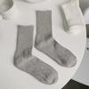 Women's Mid-Calf Pure Cotton Sports Socks: Antibacterial, Anti-Odor, Non-Slip, High-Elastic Waist-Shaping, Versatile Comfort.
