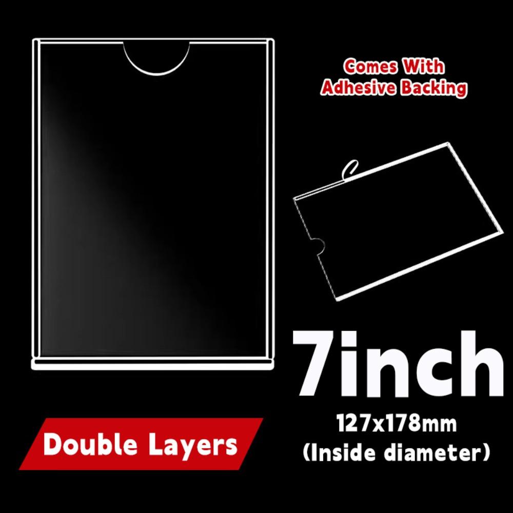 Self-Adhesive Photo Frame Clear Card Holder Durable Label Holder Supermarket