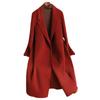 Double-sided cashmere coat long over the knee loose high-end wool woolen coat new for autumn and winter