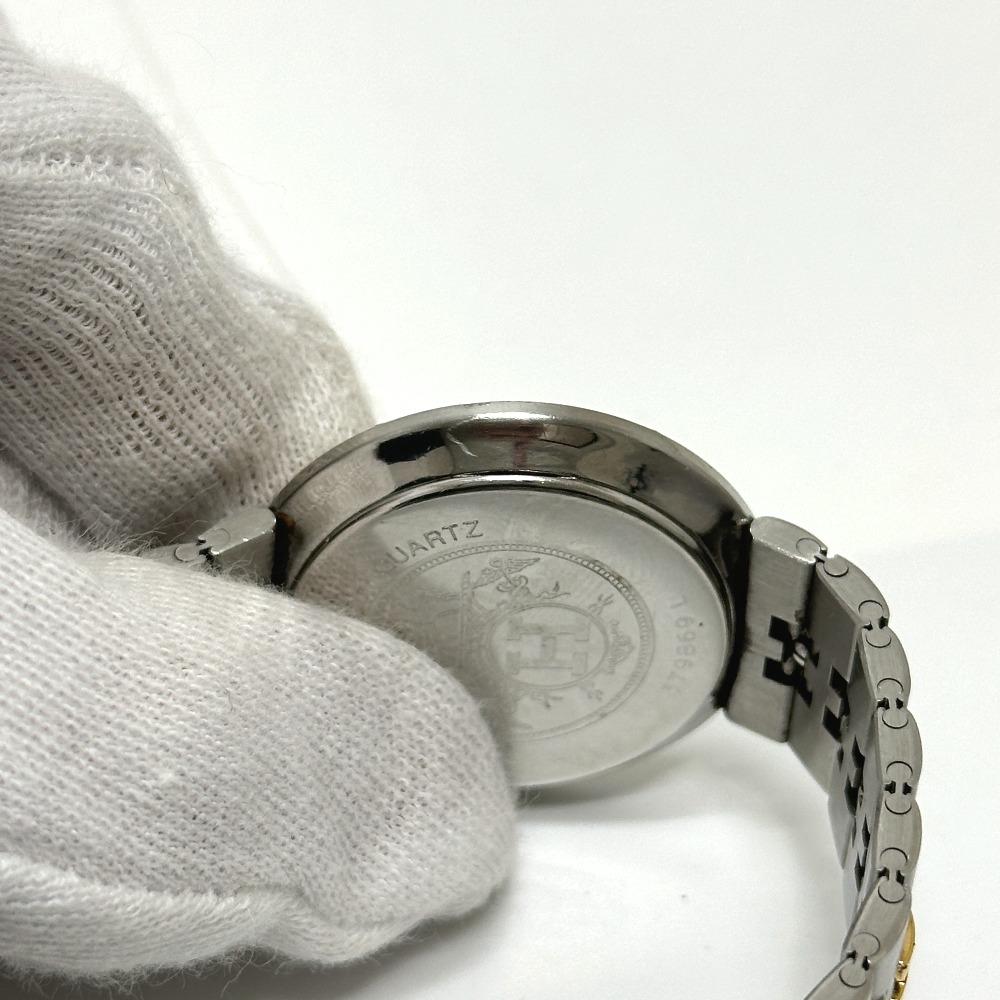 HERMES Olympia Combi Quartz Wristwatch SS Silver/Gold