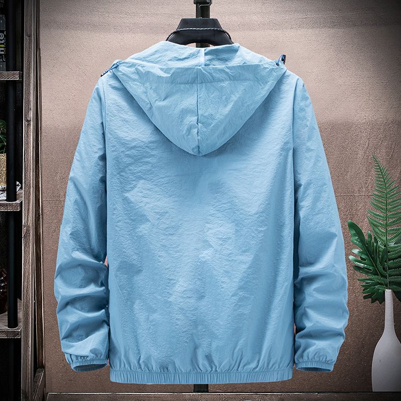 Summer Sunscreen Jacket Men Outdoor Skin Clothing Quick Dry Skin Coat Men Sports Coats Cycling Hiking Fishing Camping Jackets