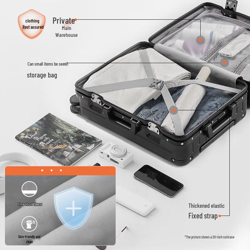 Jingdong Jingzao Rahmenlose Aluminium-Hartschalenkoffer