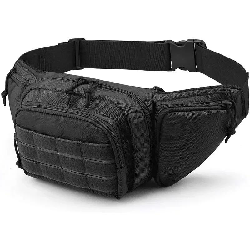 Packs For Men Nylon Shoulder Hiking Tactical Multi-Function Waist Pack Fanny  Mobile Phone Bag Sports High-Capacity Waist Bag