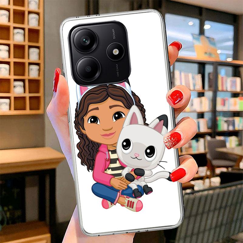 Cartoon Gabbys Dollhouse Phone Case For Xiaomi Redmi Note 15 14 13 12 11 10 Pro Plus 14S 12S 11S 11T 11E 10S Soft Fundas Shell R
