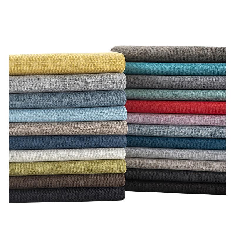 Cotton Linen Fabric By The Meter for Upholstery Sofa Cover Pillowcase Cushion Diy Sewing Textile Cloth Thickened Wearable Plain
