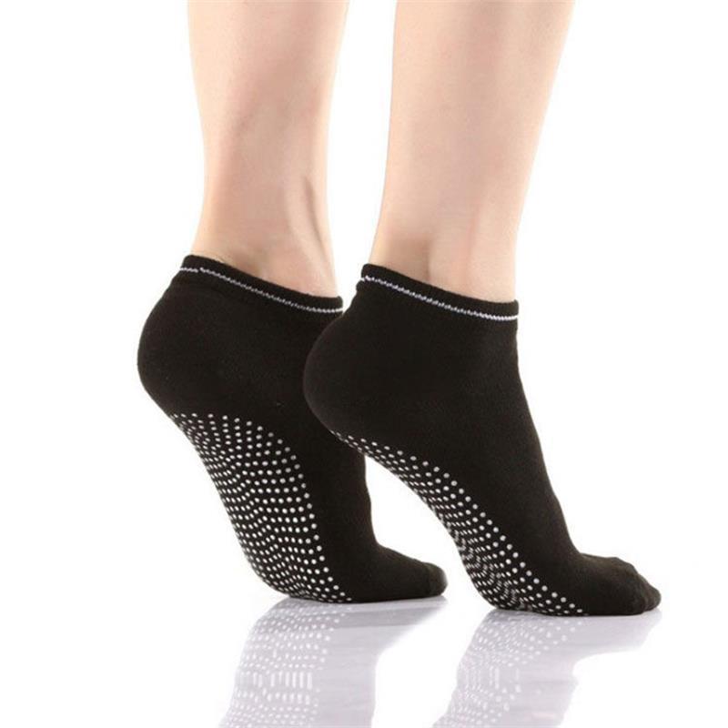 Women's Non-Slip Yoga & Sports Socks – Candy Color, Indoor/Trampoline/Boat Use
