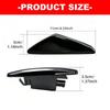Smoked Side Marker Housing Pair with Clip-In Lamp Body, Two Piece Exterior Lamp Trim Set for E70 F25 E72 Aged Side Marker Service Work and Daily