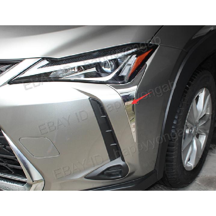 ABS Eyelid Head Front Light Cover Trim For -2024 Lexus UX 200 250h Chrome