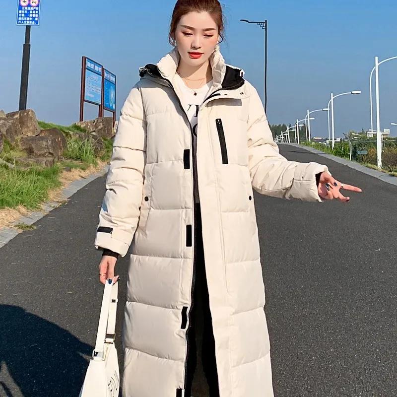 Thickened Down Padded Jacket Padded Jacket Women's Korean Version of The Loose Long Over-the-knee Winter Jacket Padded Jacket