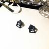 New Design Promotion Fashion Jewelry Simple Black Crystal Temperament Female Geometric Trend Earrings