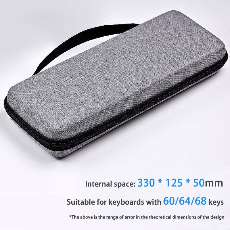 EVA hard shell Protable keyboard Storage Bag Thickened Large Capacity Mechanical keyboard protection box for 108/87/60 keys