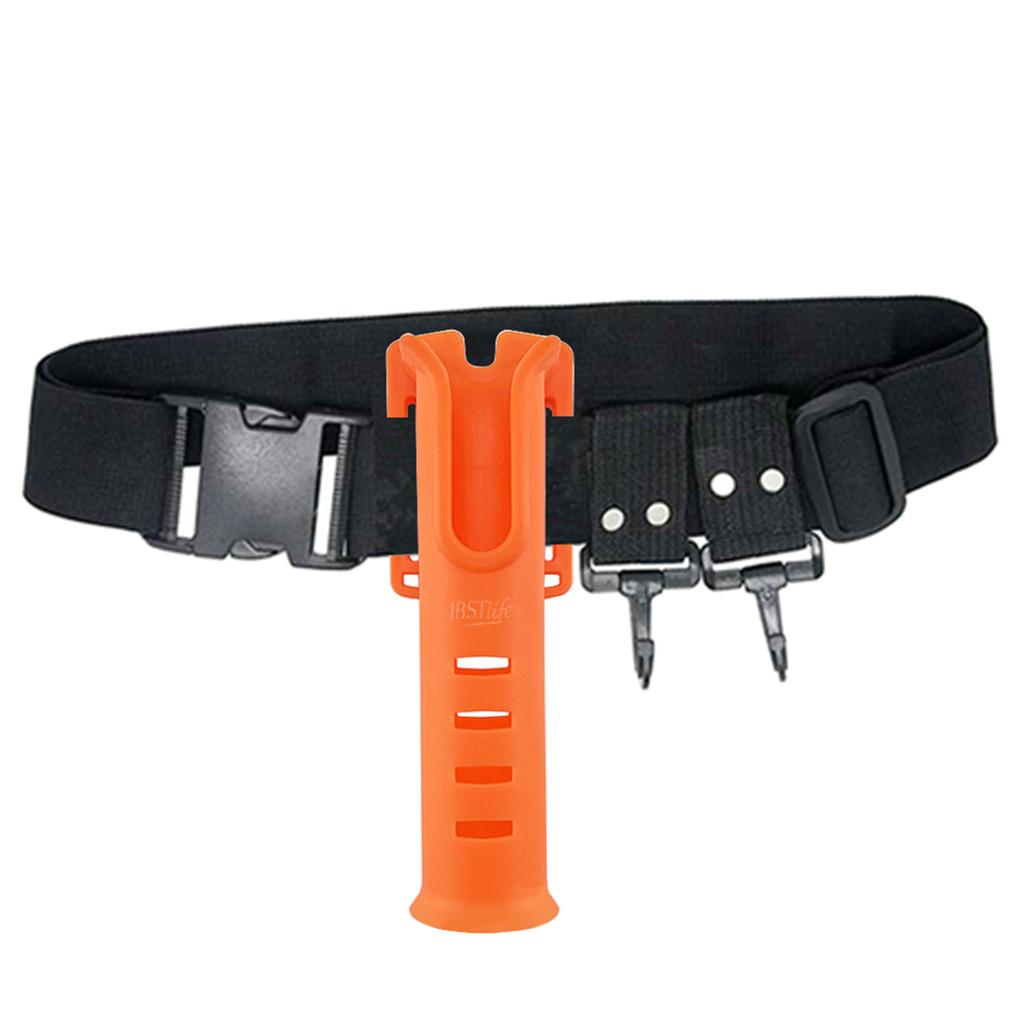 Multi-Function Nylon Belt Rod Holder Pole Inserter Fishing Rod Rack Quick Waist Holder Inserting Device for Marine Boat