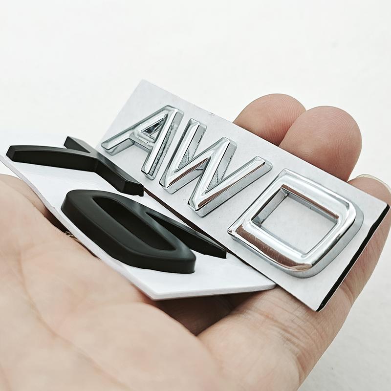 3D Metal Car Badge Logo T5 T6 AWD Rear Trunk Emblem Decals For Volvo S40 S60 S80 V60 V70 V90 XC40 XC60 XC90 Exterior Accessories