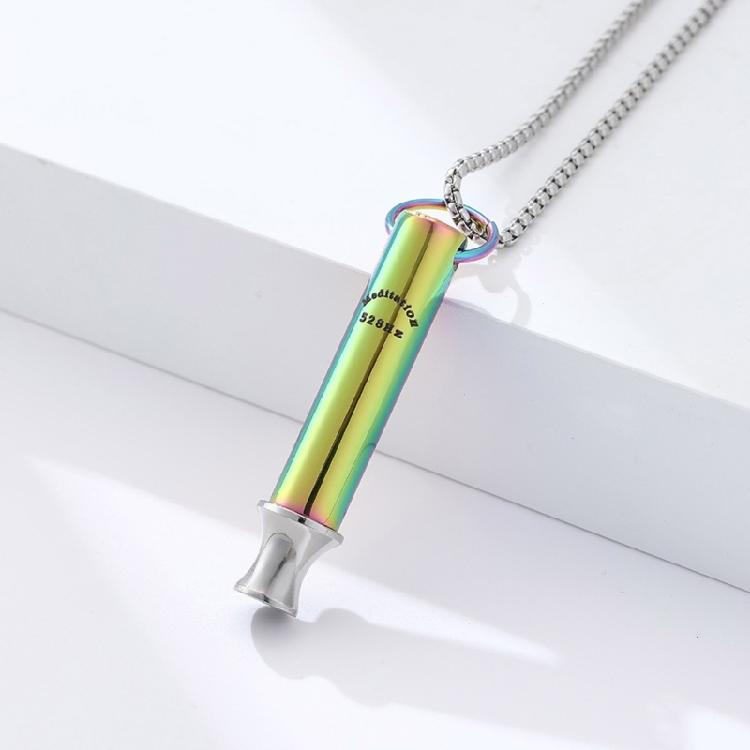 Focued Enhancing Necklace Producing 528 Hz Frequency Jewelry Accessory Portable for Meditation and Stress Alleviation
