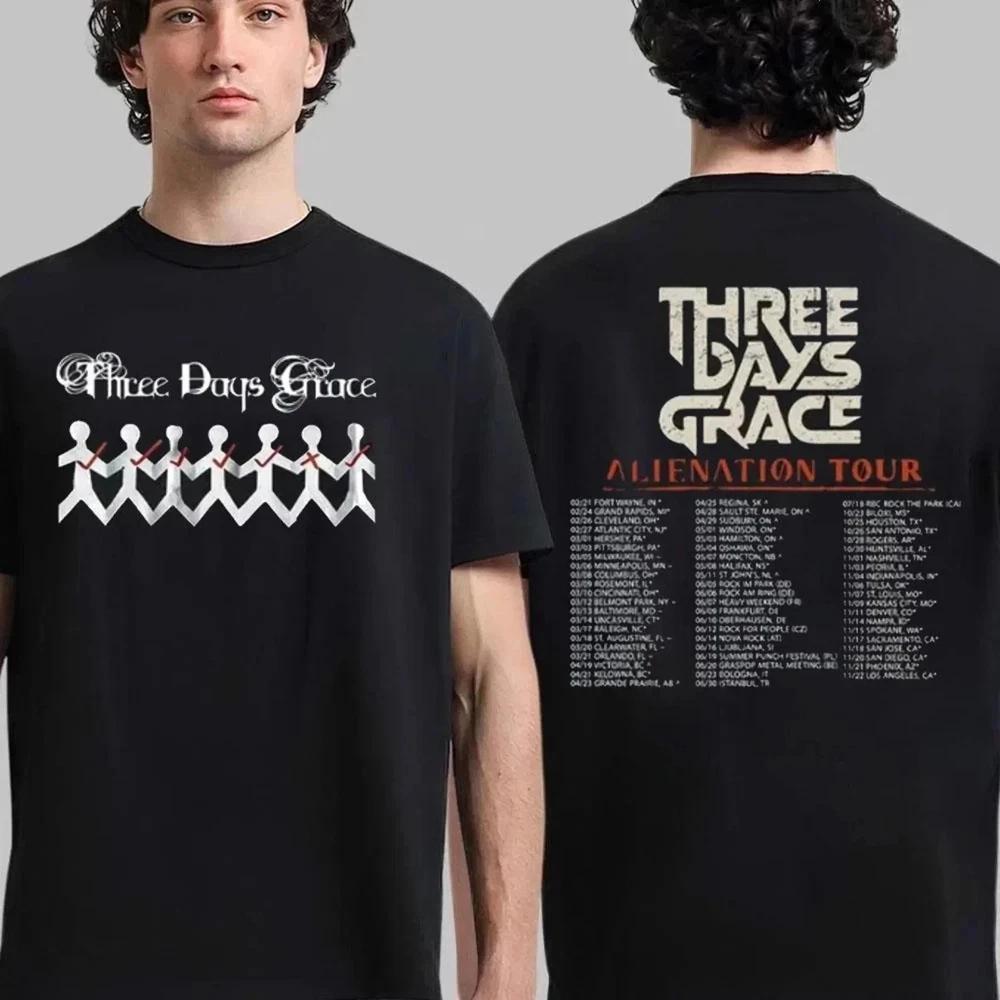 Three Days Grace Alienation Tour 2026 North America Cities Dates 2 Sided TShirt