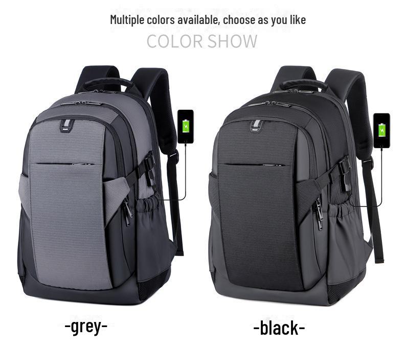 High-End Fashion Backpack: Lightweight, Waterproof, Unisex, Travel & Commuter Bag with Laptop Compartment