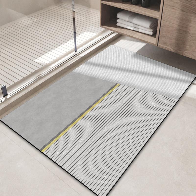 Bathroom Mat Bathroom Absorbent Mat Quick Drying Mat Toilet Door Mat