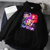 Autumn Winter Kpop Demon Hunters Printed Hoodies Fashionable Casual Warm Sports Long Sleeved Women's Hooded Sweatshirts